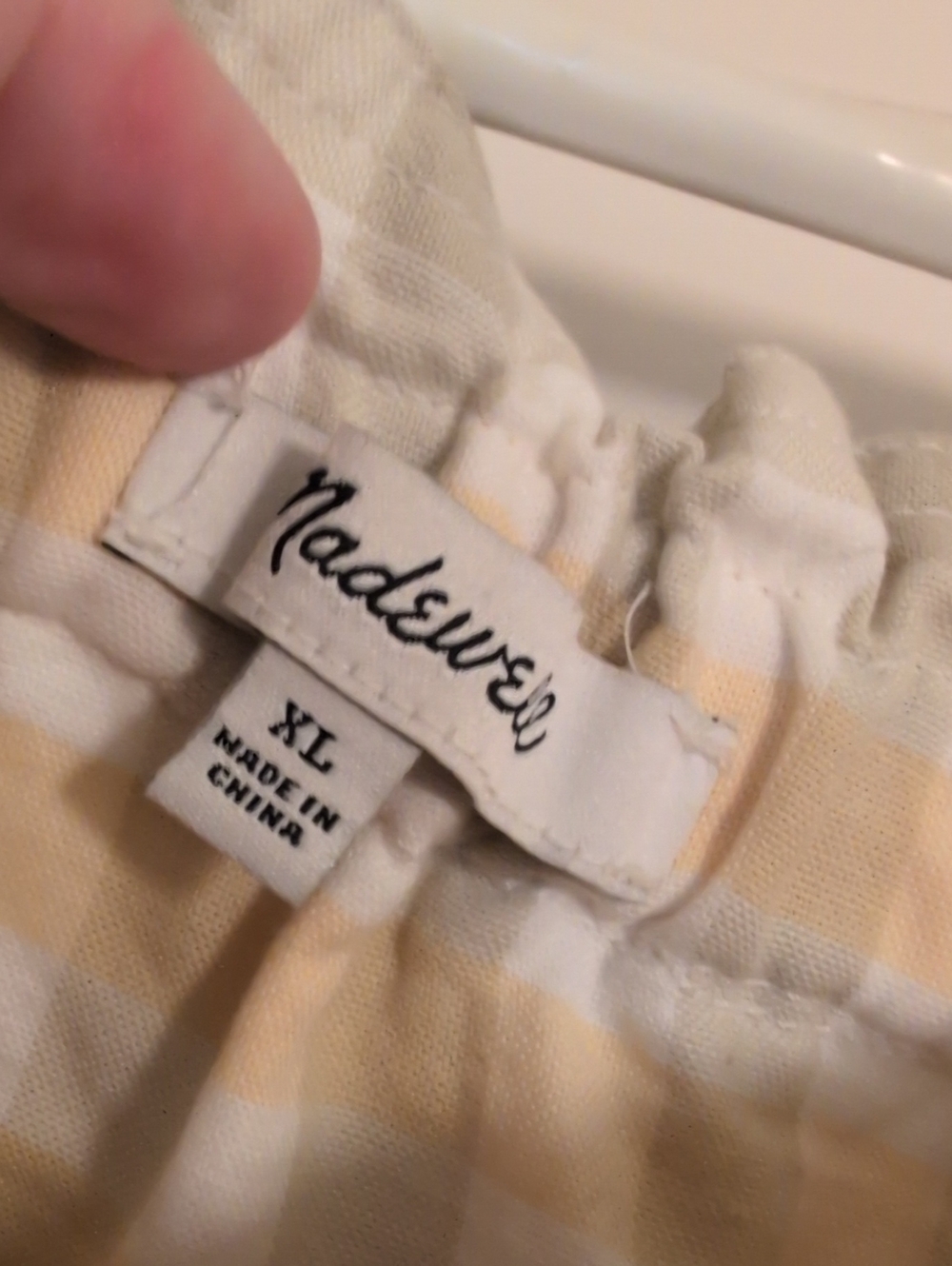 Madewell Tie-Front Paperbag Midi Skirt in Ombré Gingham - Picture 4 of 8